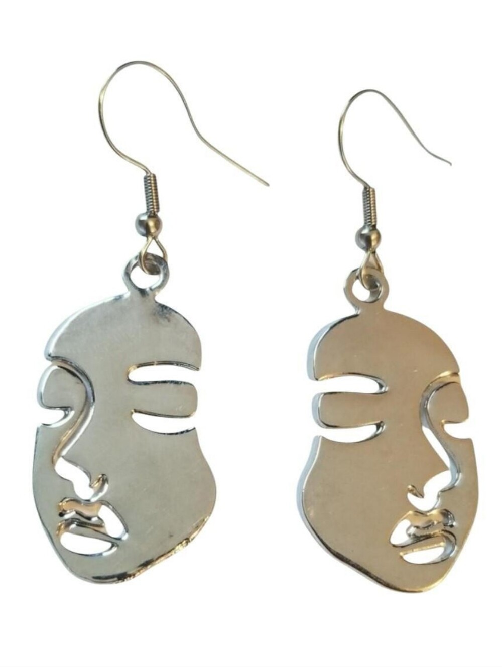 Handcrafted Abstract Face Earring